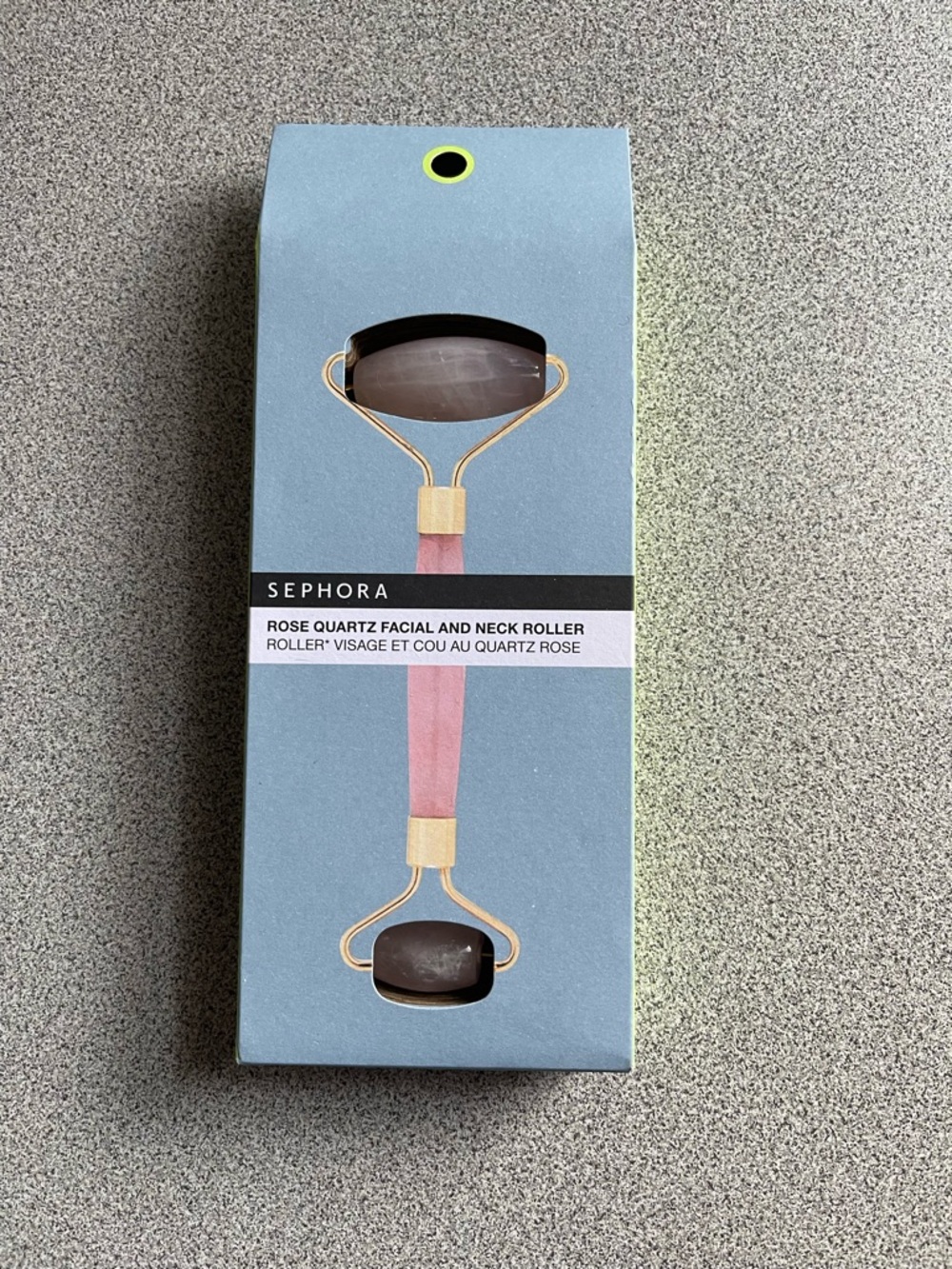 Sephora Pink & Gold Rose Quartz Facial & Neck Roller